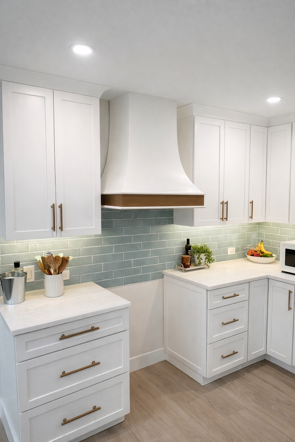 Custom range hood built-in cabinetry Jacksonville FL